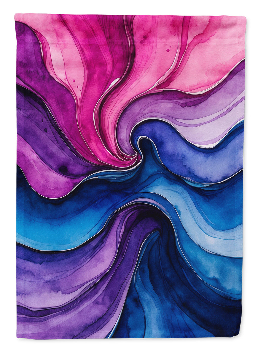 Bisexual Pride House Flag 28x40 Porch Sleeve Pole Decorative Outside Yard Banner Artwork Wall Hanging, Polyester