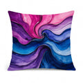 Bisexual Pride Decorative Throw Pillow 14x14 Indoor Outdoor Accent Cushion, Fabric Cover with Insert for Sofa, Bed, Porch & Living Room