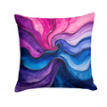 Bisexual Pride Decorative Throw Pillow 18x18 Indoor Outdoor Accent Cushion, Fabric Cover with Insert for Sofa, Bed, Porch & Living Room