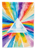 Gay Pride Intersectional Prism  House Flag 28x40 Porch Sleeve Pole Decorative Outside Yard Banner Artwork Wall Hanging, Polyester