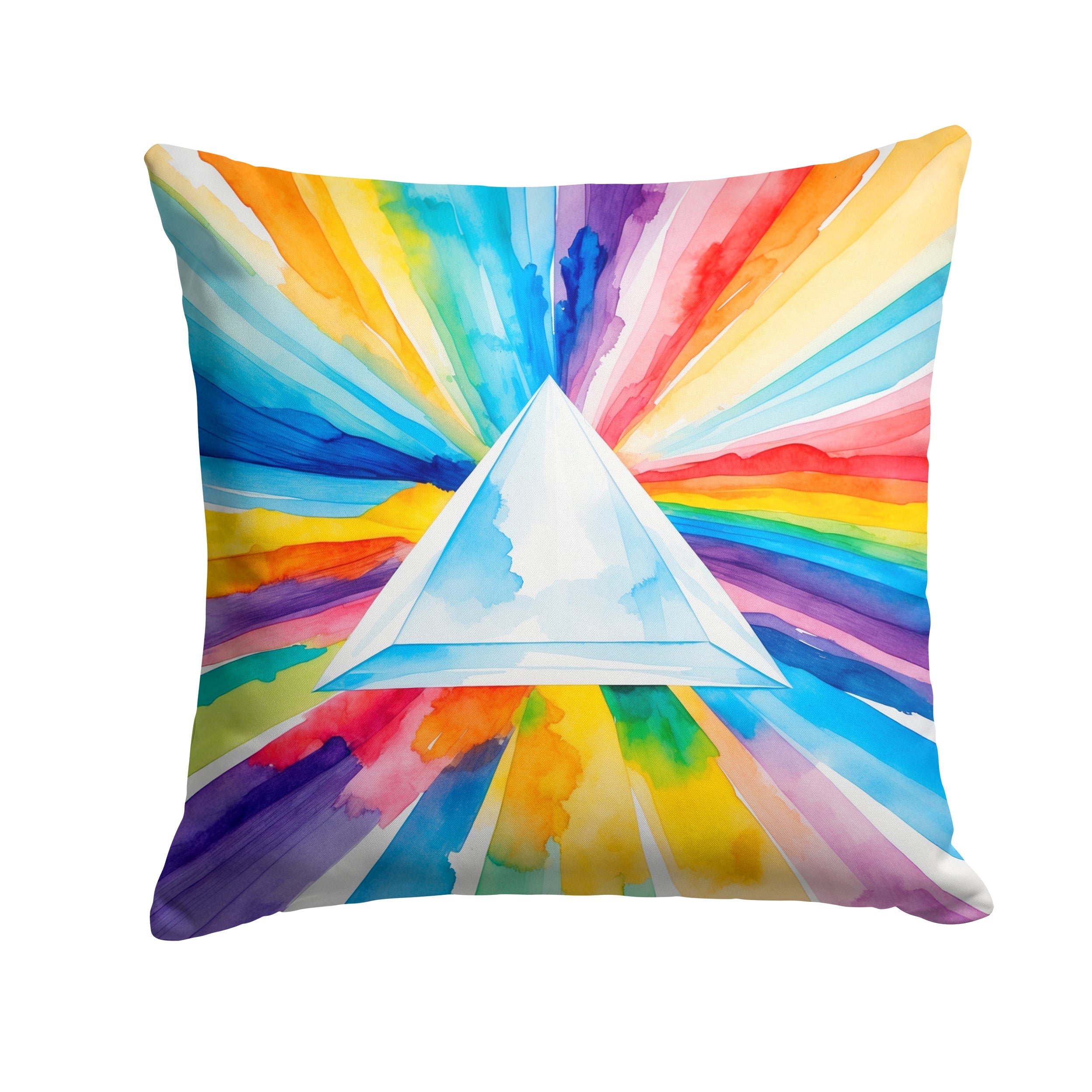 Gay Pride Intersectional Prism  Decorative Throw Pillow 18x18 Indoor Outdoor Accent Cushion, Fabric Cover with Insert for Sofa, Bed, Porch & Living Room