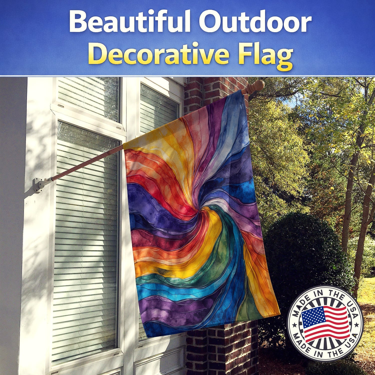 Gay Mosaic of Pride House Flag 28x40 Porch Sleeve Pole Decorative Outside Yard Banner Artwork Wall Hanging, Polyester