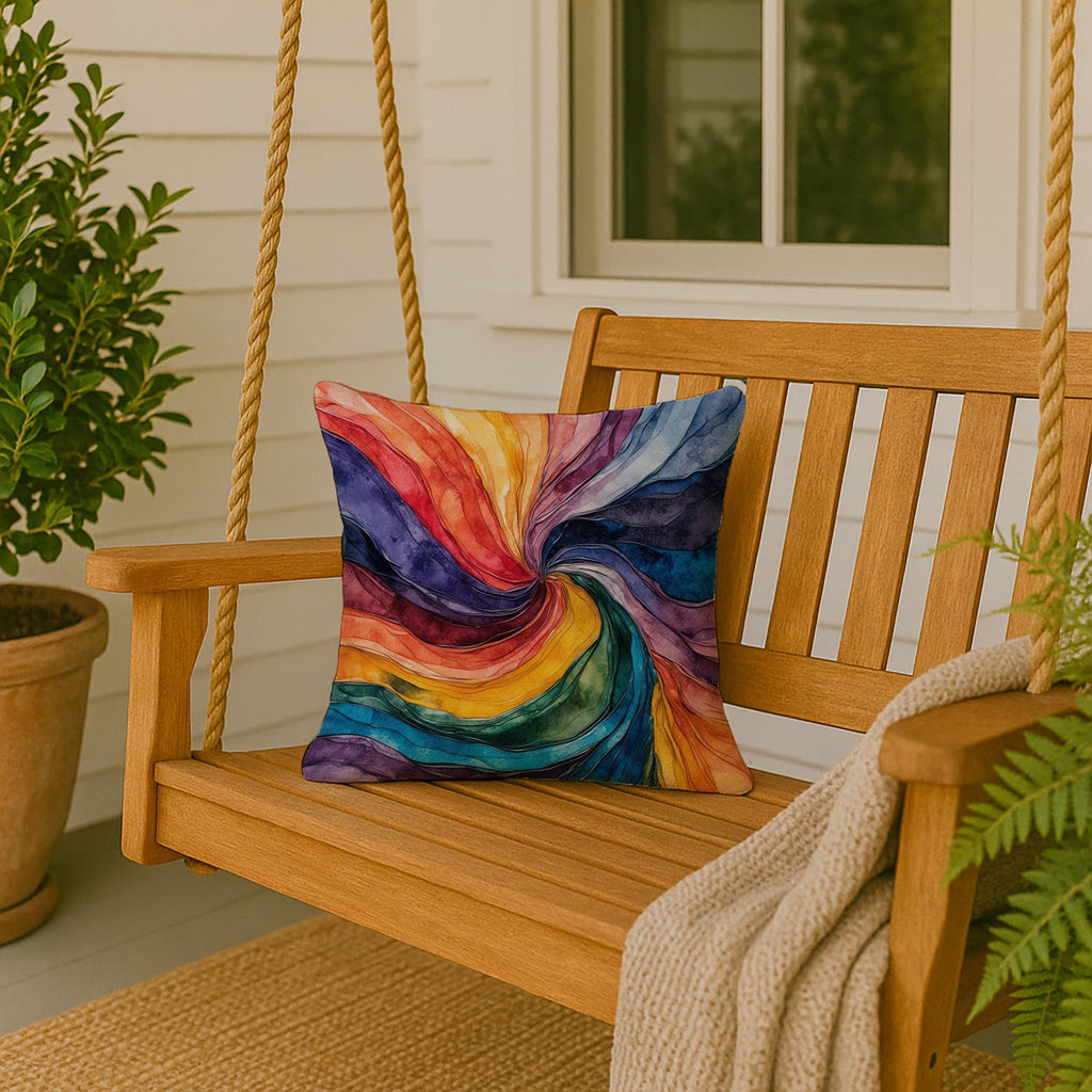 Gay Mosaic of Pride Decorative Throw Pillow 18x18 Indoor Outdoor Accent Cushion, Fabric Cover with Insert for Sofa, Bed, Porch & Living Room
