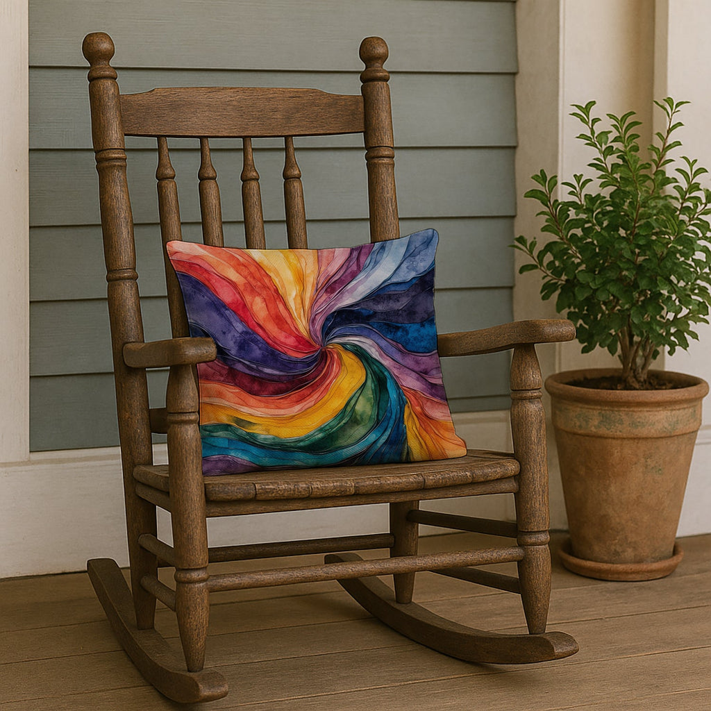 Gay Mosaic of Pride Decorative Throw Pillow 18x18 Indoor Outdoor Accent Cushion, Fabric Cover with Insert for Sofa, Bed, Porch & Living Room