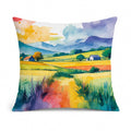 Gay Pride in Rural Spaces Decorative Throw Pillow 14x14 Indoor Outdoor Accent Cushion, Fabric Cover with Insert for Sofa, Bed, Porch & Living Room