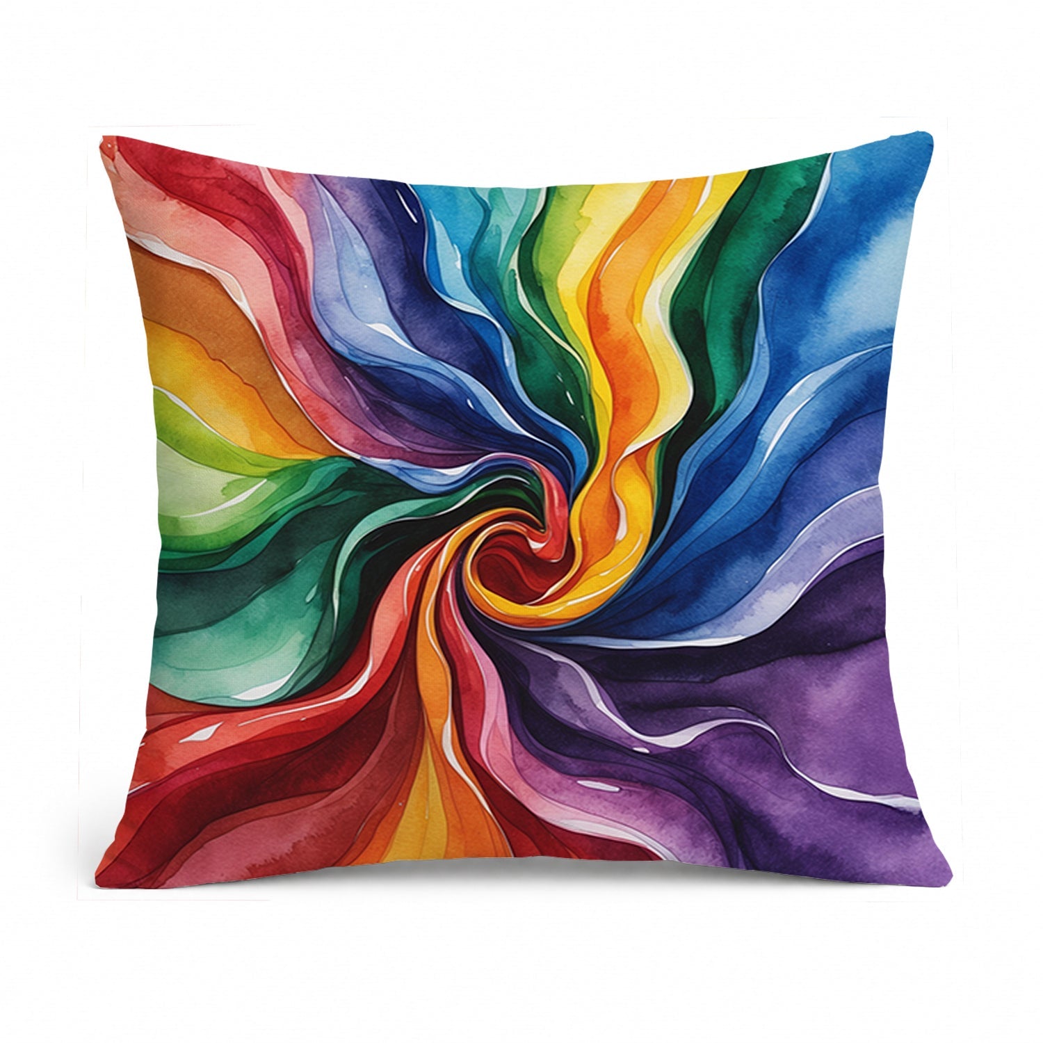 Gay Pride Decorative Throw Pillow 14x14 Indoor Outdoor Accent Cushion, Fabric Cover with Insert for Sofa, Bed, Porch & Living Room