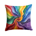 Gay Pride Decorative Throw Pillow 18x18 Indoor Outdoor Accent Cushion, Fabric Cover with Insert for Sofa, Bed, Porch & Living Room