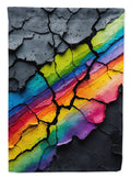 Resilience Pride House Flag 28x40 Porch Sleeve Pole Decorative Outside Yard Banner Artwork Wall Hanging, Polyester
