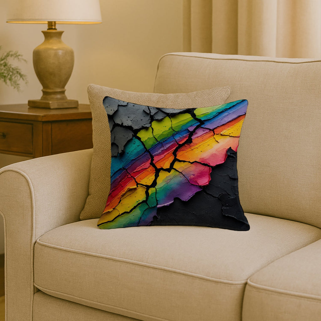 Resilience Pride Decorative Throw Pillow 18x18 Indoor Outdoor Accent Cushion, Fabric Cover with Insert for Sofa, Bed, Porch & Living Room
