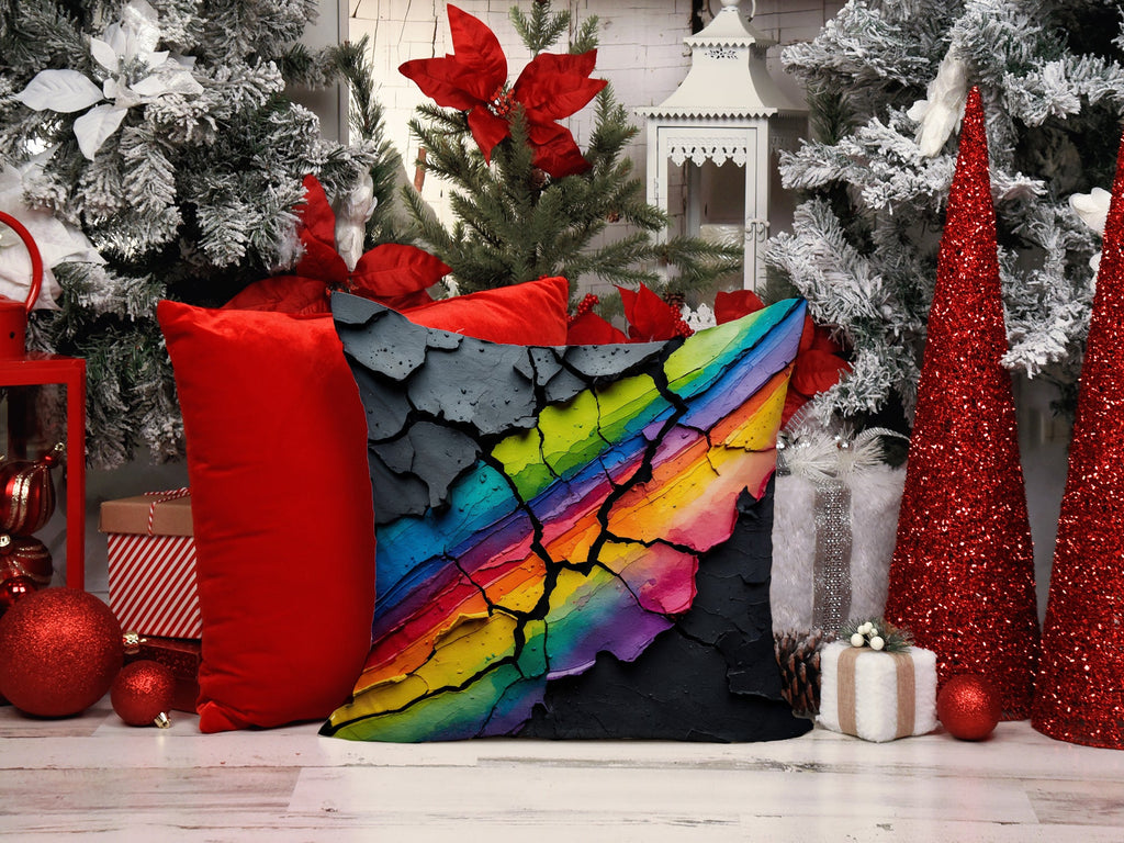 Resilience Pride Decorative Throw Pillow 18x18 Indoor Outdoor Accent Cushion, Fabric Cover with Insert for Sofa, Bed, Porch & Living Room