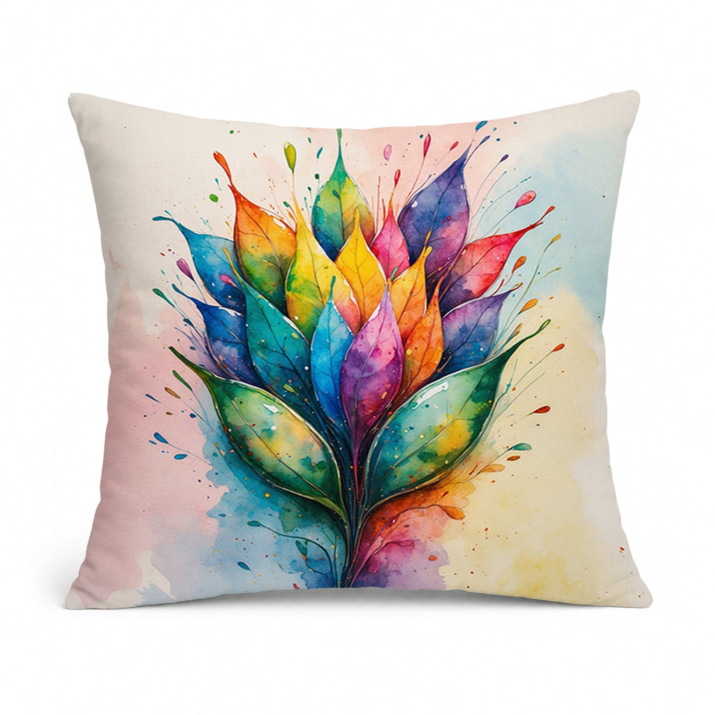 Seeds of Equality Pride Decorative Throw Pillow 14x14 Indoor Outdoor Accent Cushion, Fabric Cover with Insert for Sofa, Bed, Porch & Living Room