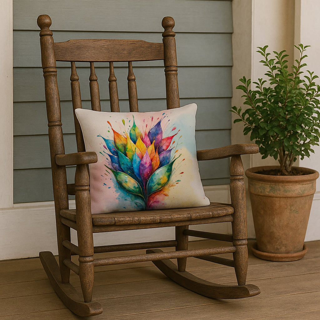 Seeds of Equality Pride Decorative Throw Pillow 18x18 Indoor Outdoor Accent Cushion, Fabric Cover with Insert for Sofa, Bed, Porch & Living Room