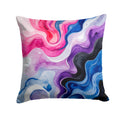 Genderfluid Pride Decorative Throw Pillow 18x18 Indoor Outdoor Accent Cushion, Fabric Cover with Insert for Sofa, Bed, Porch & Living Room