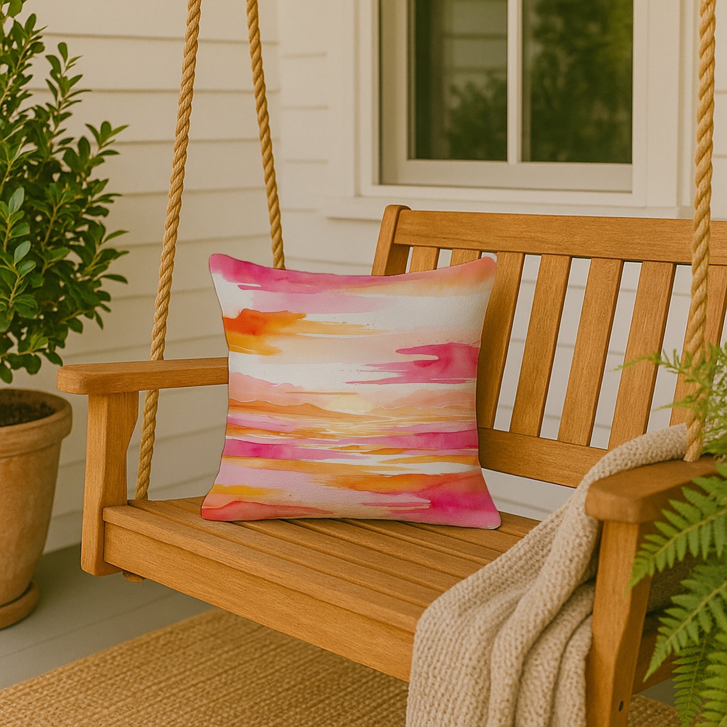 Lesbian and Limitless Pride Decorative Throw Pillow 18x18 Indoor Outdoor Accent Cushion, Fabric Cover with Insert for Sofa, Bed, Porch & Living Room