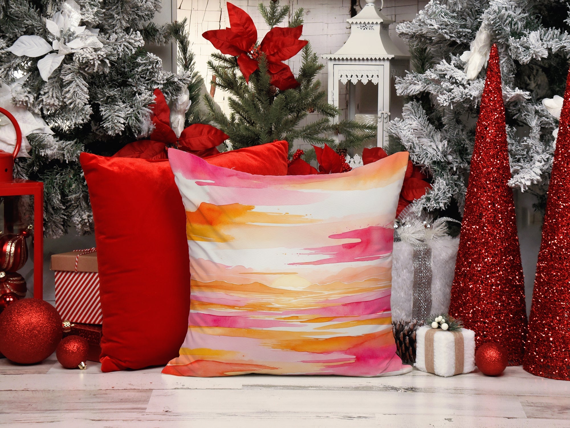 Lesbian and Limitless Pride Decorative Throw Pillow 18x18 Indoor Outdoor Accent Cushion, Fabric Cover with Insert for Sofa, Bed, Porch & Living Room