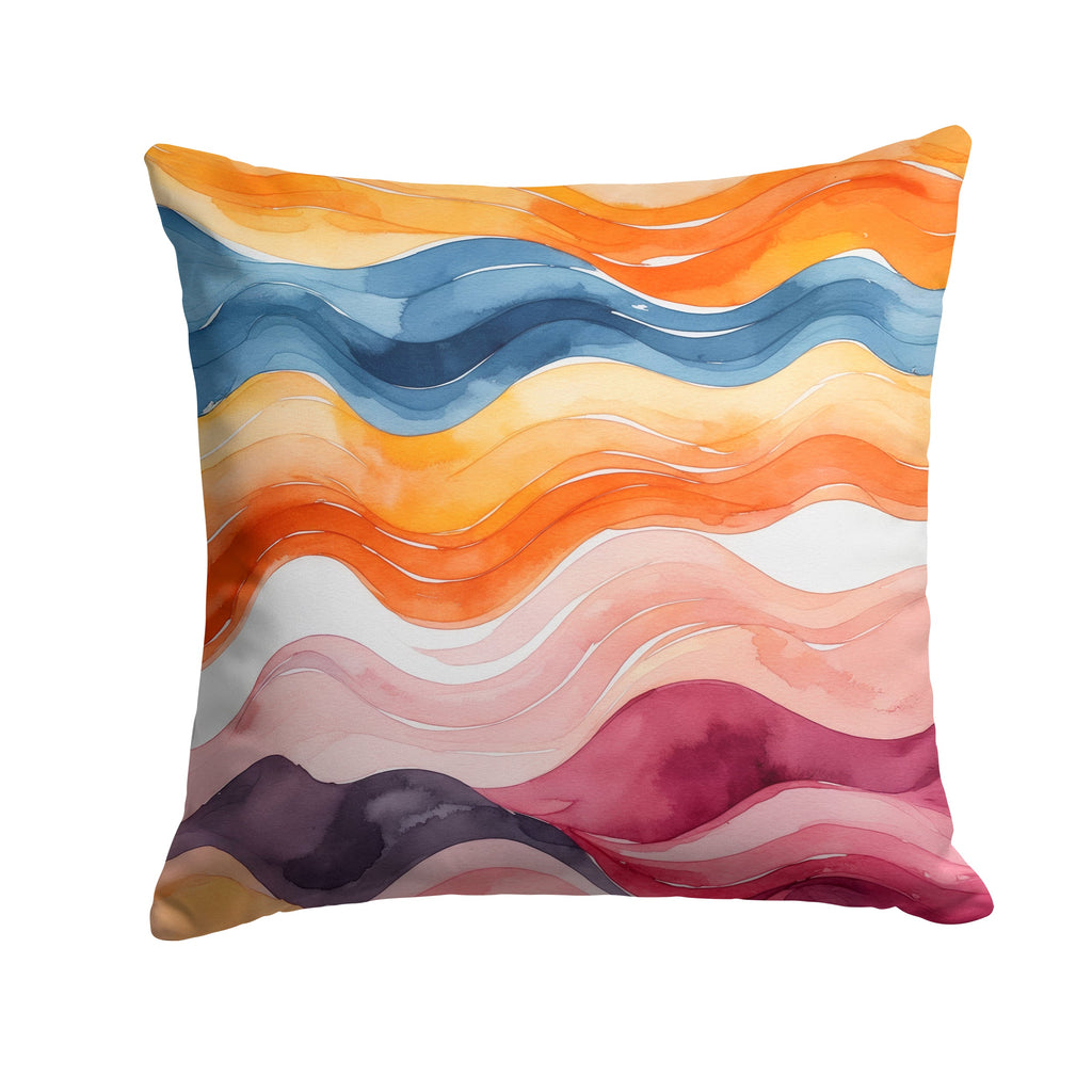 Lesbian Pride Decorative Throw Pillow 18x18 Indoor Outdoor Accent Cushion, Fabric Cover with Insert for Sofa, Bed, Porch & Living Room