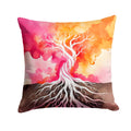 Rooted in Lesbian Pride Decorative Throw Pillow 18x18 Indoor Outdoor Accent Cushion, Fabric Cover with Insert for Sofa, Bed, Porch & Living Room