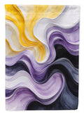Nonbinary Pride House Flag 28x40 Porch Sleeve Pole Decorative Outside Yard Banner Artwork Wall Hanging, Polyester