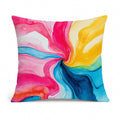 Pansexual Pride Decorative Throw Pillow 14x14 Indoor Outdoor Accent Cushion, Fabric Cover with Insert for Sofa, Bed, Porch & Living Room
