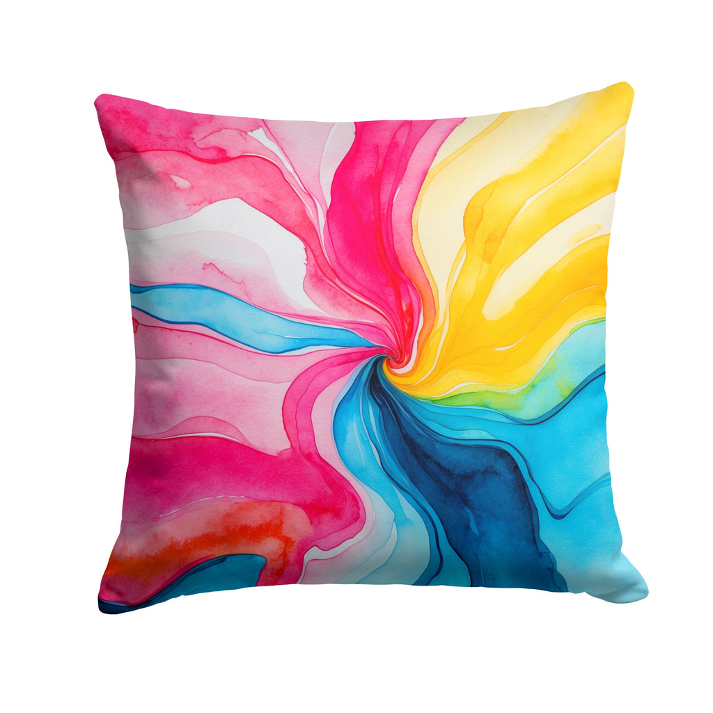 Pansexual Pride Decorative Throw Pillow 18x18 Indoor Outdoor Accent Cushion, Fabric Cover with Insert for Sofa, Bed, Porch & Living Room