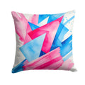 Trans and Proud Pride Decorative Throw Pillow 18x18 Indoor Outdoor Accent Cushion, Fabric Cover with Insert for Sofa, Bed, Porch & Living Room
