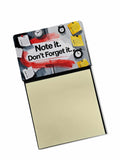 Note It Don’t Forget It Funny Sticky Note Holder Refillable Desk Dispenser Accessory with 3x3 Notes