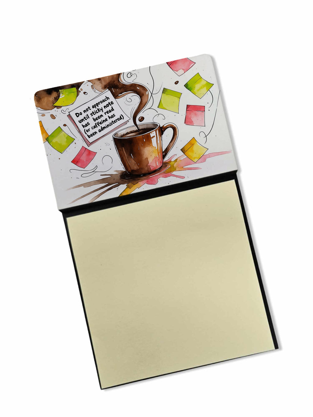 Do not approach until  Sticky Note Holder Funny Nurse Saying Desk Dispenser with 3x3 Notes