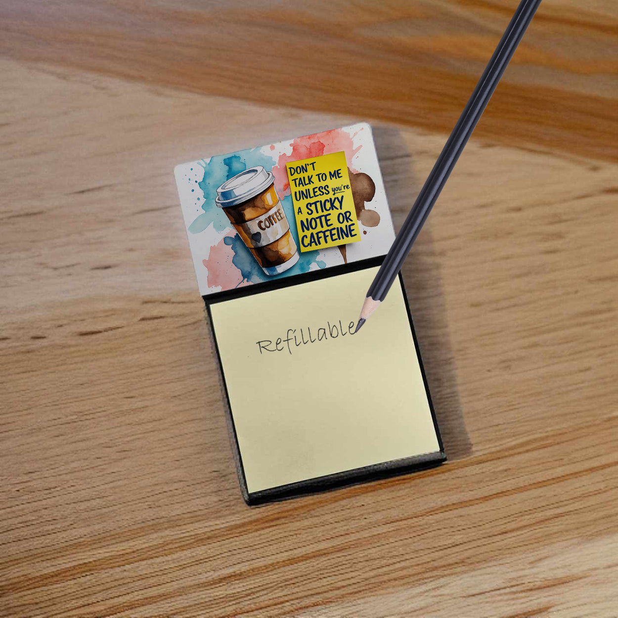 Don’t talk to me Sticky Note Holder Funny Nurse Saying Desk Dispenser with 3x3 Notes