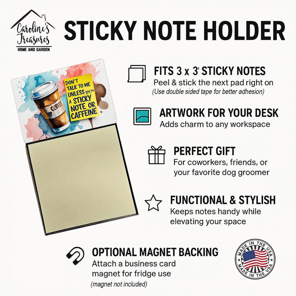 Don’t talk to me Sticky Note Holder Funny Nurse Saying Desk Dispenser with 3x3 Notes