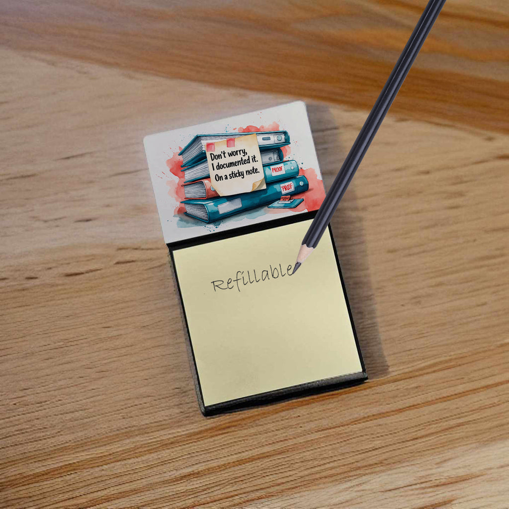 Don’t worry I documented it Sticky Note Holder Funny Nurse Saying Desk Dispenser with 3x3 Notes