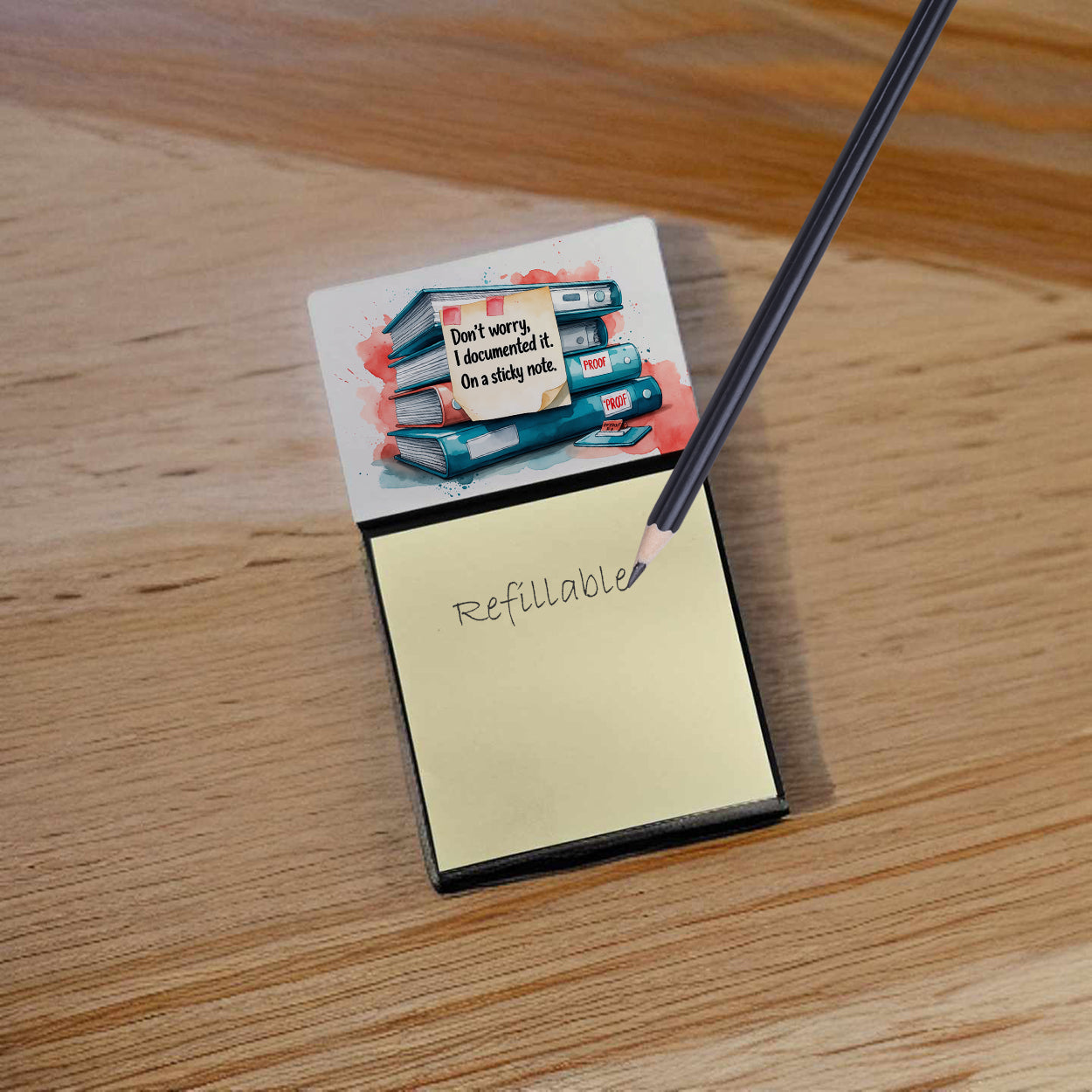 Don’t worry I documented it Sticky Note Holder Funny Nurse Saying Desk Dispenser with 3x3 Notes