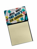 HIPAA who Sticky Note Holder Funny Nurse Saying Desk Dispenser with 3x3 Notes