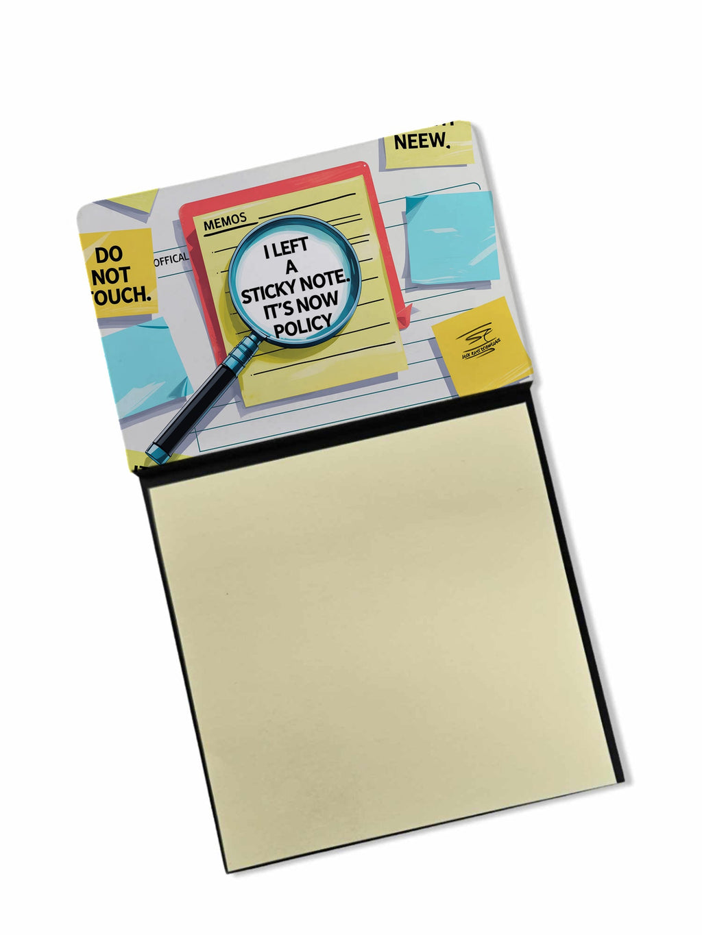 It’s now policy Sticky Note Holder Funny Nurse Saying Desk Dispenser with 3x3 Notes