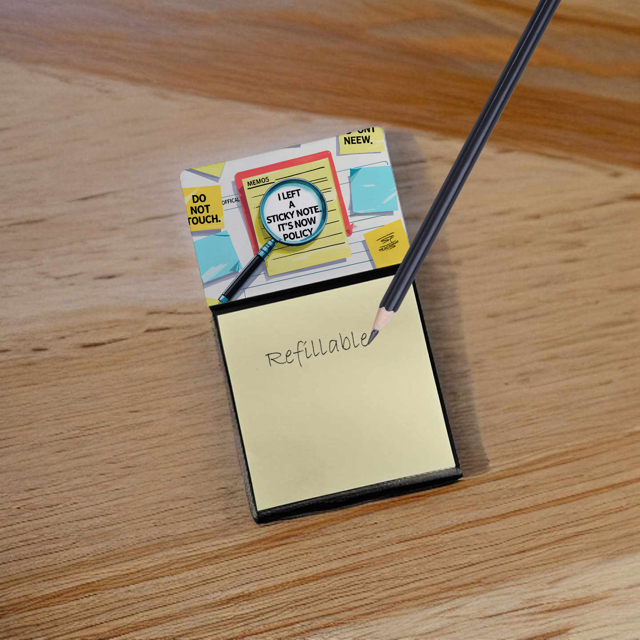 It’s now policy Sticky Note Holder Funny Nurse Saying Desk Dispenser with 3x3 Notes