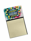 I’m not disorganized Sticky Note Holder Funny Nurse Saying Desk Dispenser with 3x3 Notes
