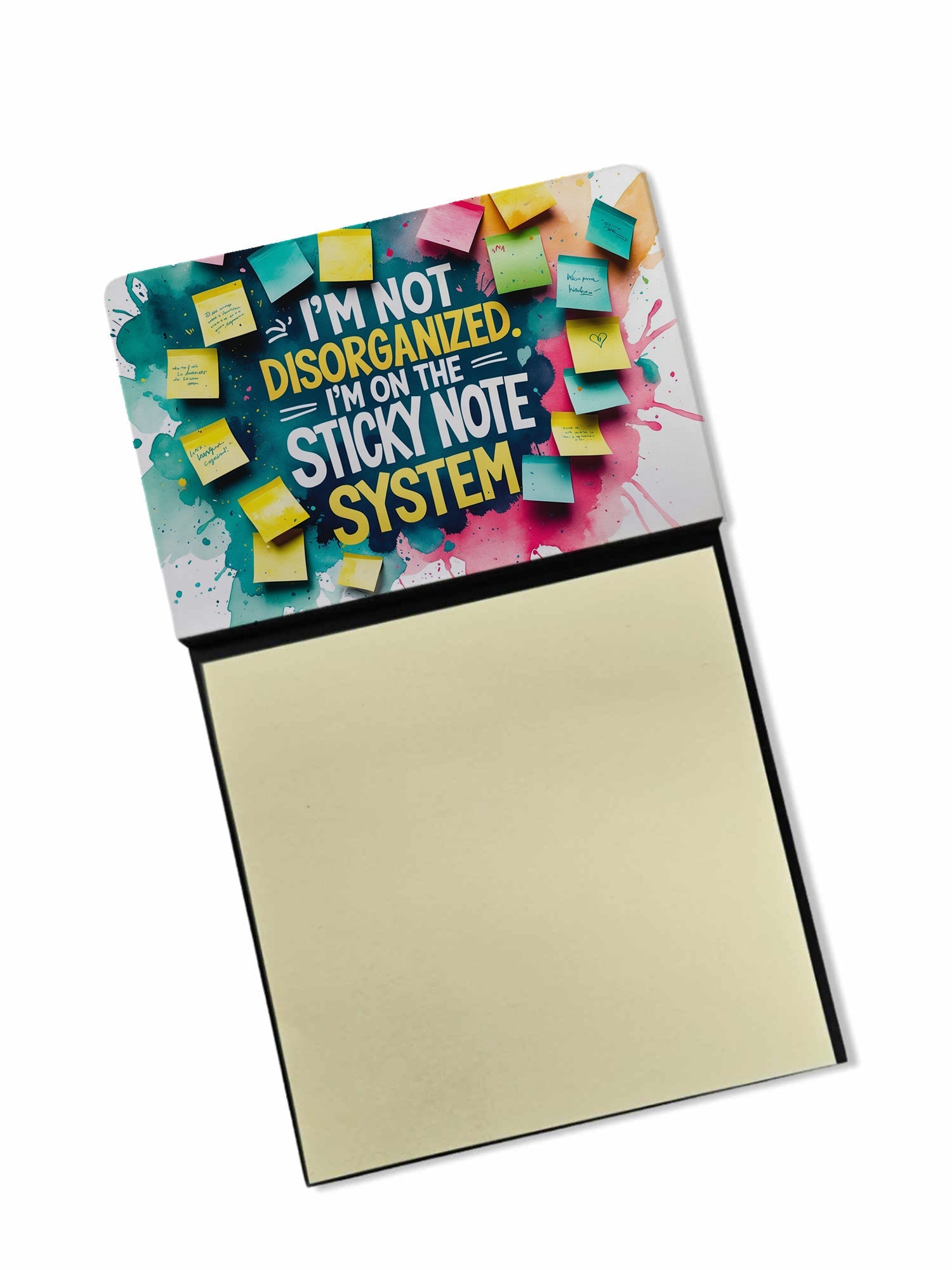 I’m not disorganized Sticky Note Holder Funny Nurse Saying Desk Dispenser with 3x3 Notes