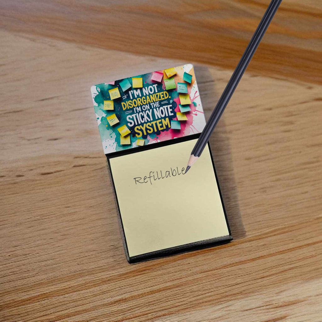 I’m not disorganized Sticky Note Holder Funny Nurse Saying Desk Dispenser with 3x3 Notes