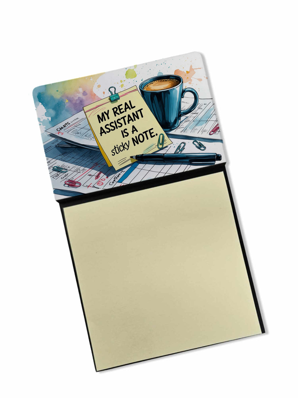 My real assistant Sticky Note Holder Funny Nurse Saying Desk Dispenser with 3x3 Notes