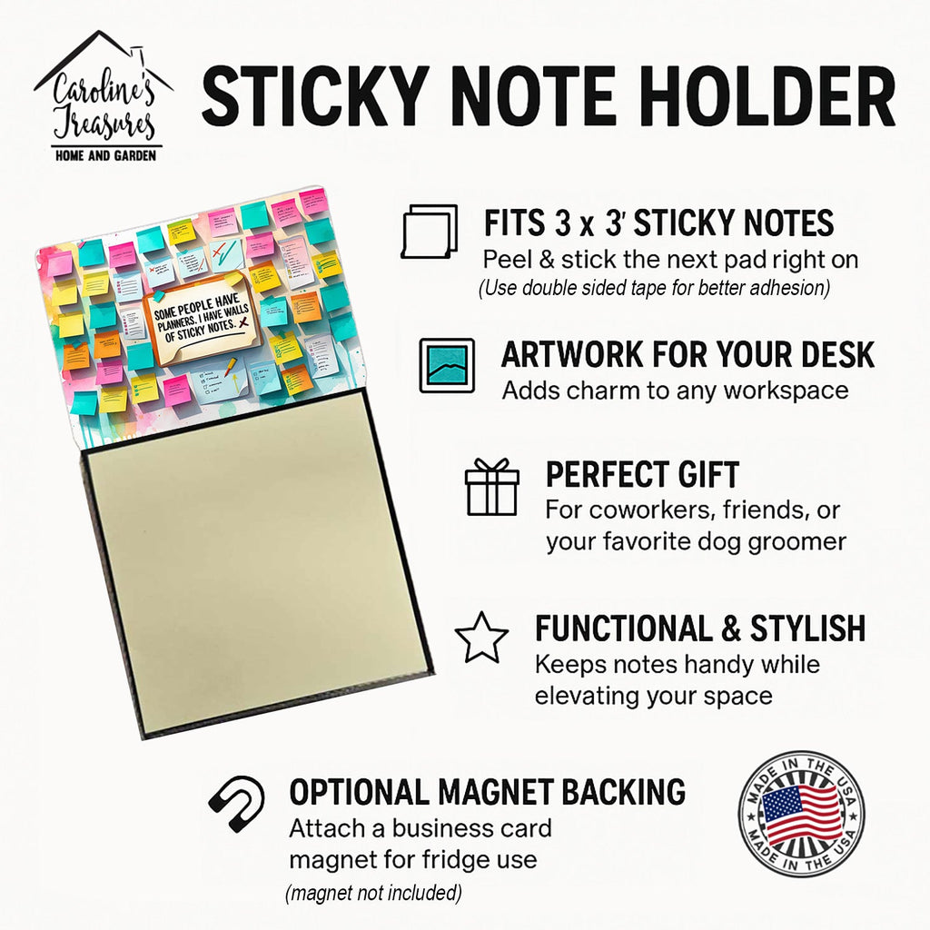 Some people have planners Sticky Note Holder Funny Nurse Saying Desk Dispenser with 3x3 Notes