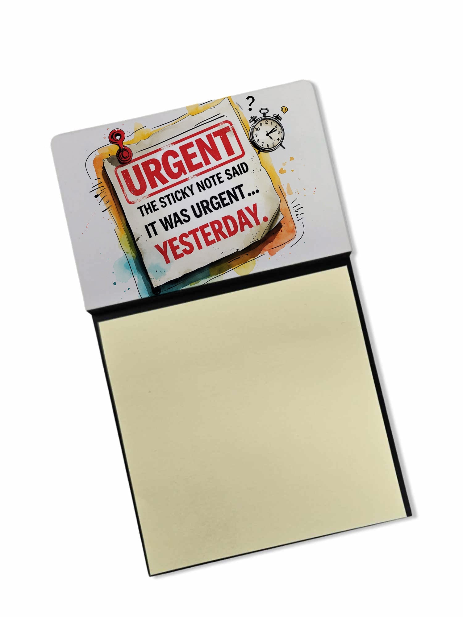 It was urgent Sticky Note Holder Funny Nurse Saying Desk Dispenser with 3x3 Notes