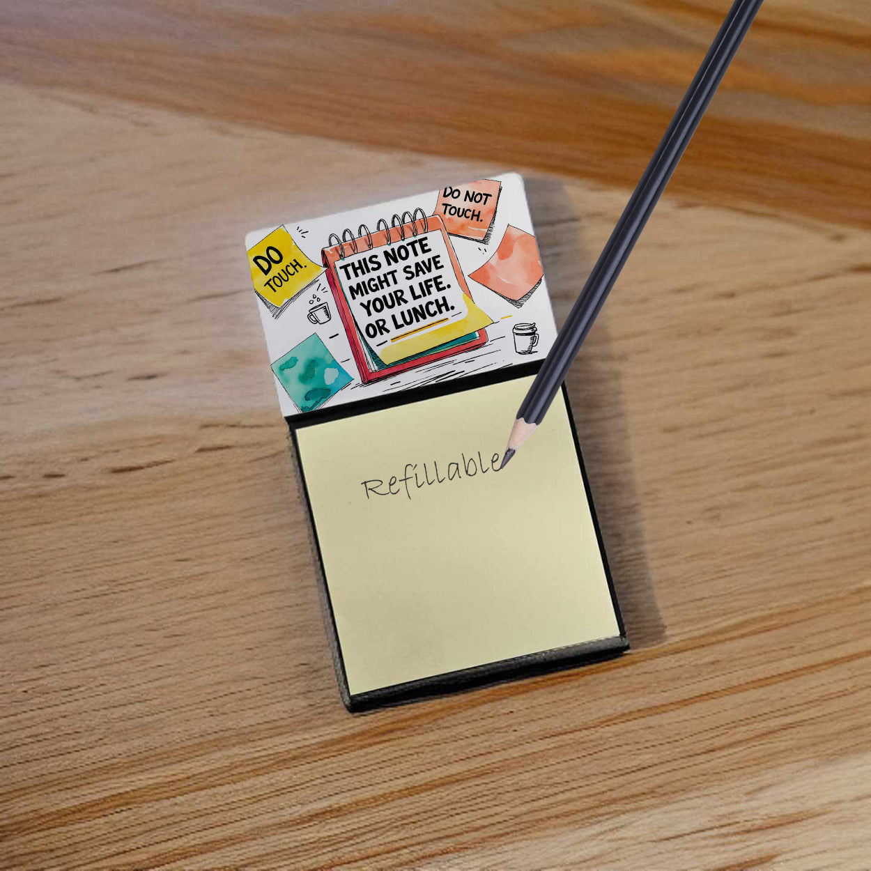 Might save your life Sticky Note Holder Funny Nurse Saying Desk Dispenser with 3x3 Notes