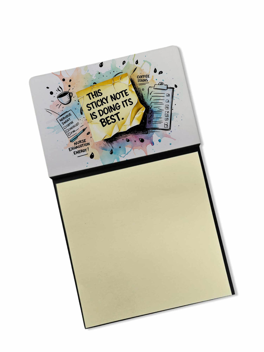 Doing its best Sticky Note Holder Funny Nurse Saying Desk Dispenser with 3x3 Notes