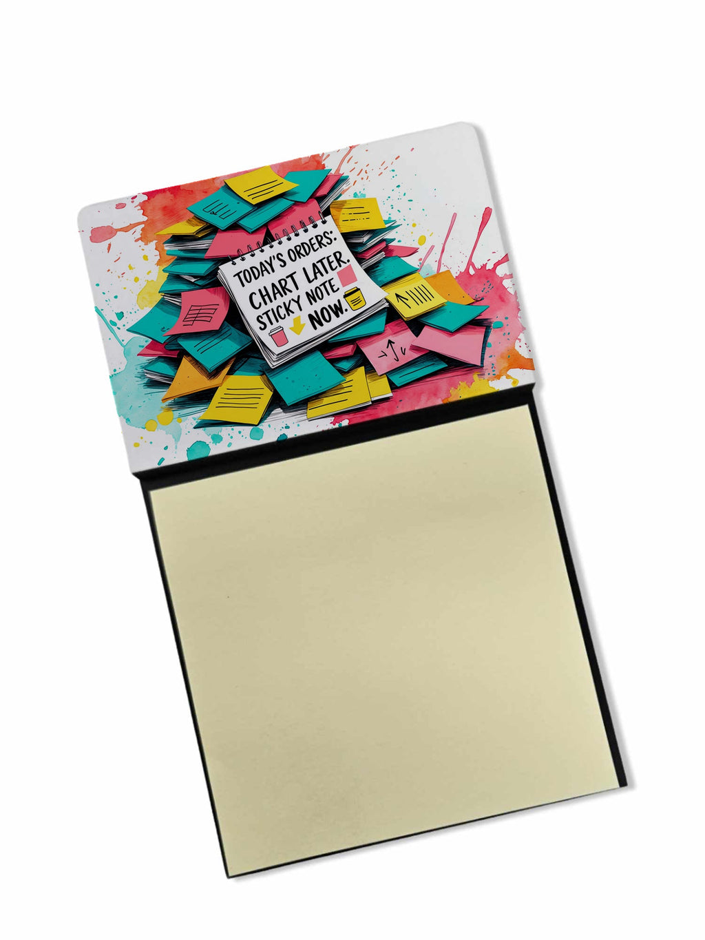 Today’s orders Sticky Note Holder Funny Nurse Saying Desk Dispenser with 3x3 Notes