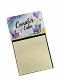 Counselor of Calm Funny Sticky Note Holder for Teacher's Gift Refillable with 3x3 Notes