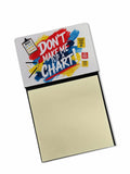 Don’t Make Me Flip a Chart Funny Sticky Note Holder for Teacher's Gift Refillable with 3x3 Notes