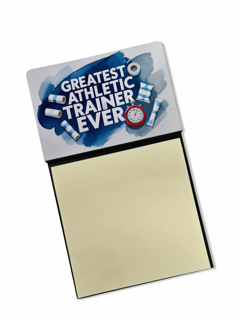 Greatest Athletic Trainer Ever Funny Sticky Note Holder for Teacher's Gift Refillable with 3x3 Notes