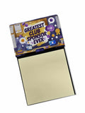 Greatest Club Sponsor Ever Funny Sticky Note Holder for Teacher's Gift Refillable with 3x3 Notes