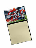 Greatest Drumline Coach Ever Funny Sticky Note Holder for Teacher's Gift Refillable with 3x3 Notes