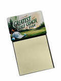 Greatest Golf Coach Ever Funny Sticky Note Holder for Teacher's Gift Refillable with 3x3 Notes