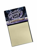 Greatest Gymnastics Coach Ever Funny Sticky Note Holder for Teacher's Gift Refillable with 3x3 Notes